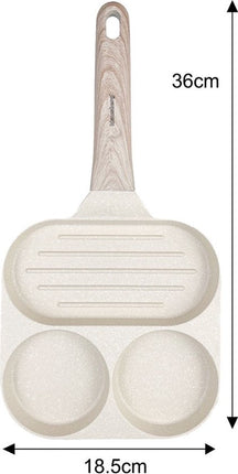 Klausberg 7818 - pan voor Eieren - burgers - pannenkoeken - Creme - Anti-aanbakpan