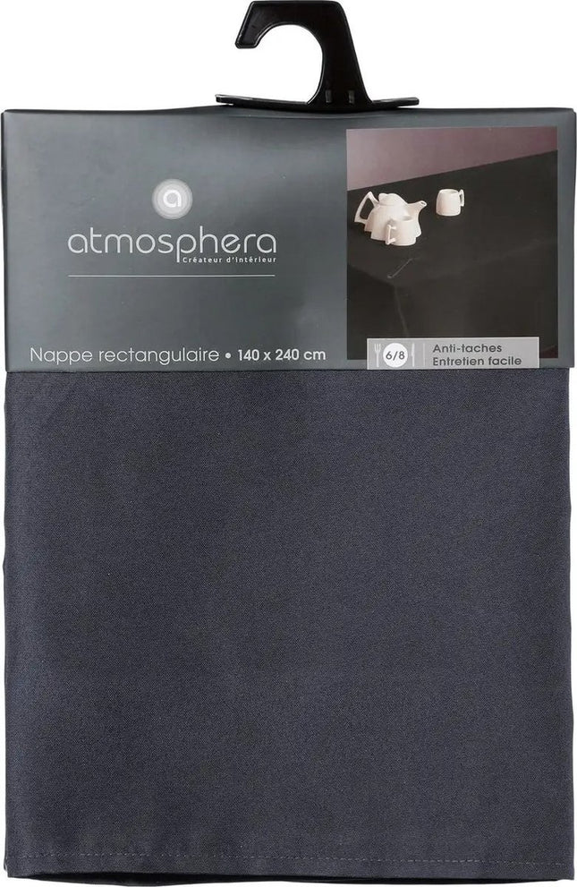 Tafelkleed donkergrijs anti vlek - 140 x 240 cm - Anti vlekken