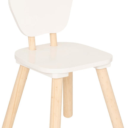 Atmosphera Kids Kinderstoel Bloem - 23x23x47cm - Wit