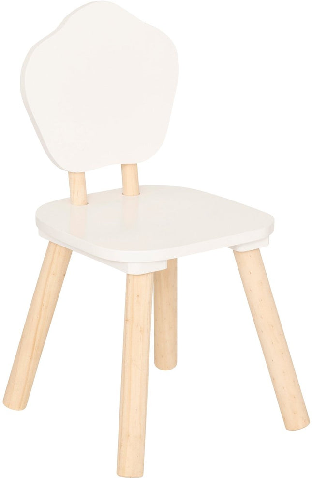 Atmosphera Kids Kinderstoel Bloem - 23x23x47cm - Wit