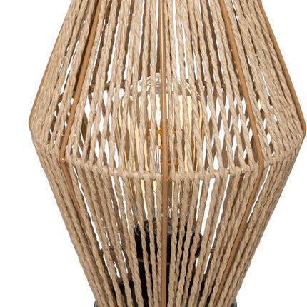 Sfeervolle tafellamp 32 cm beige natuurlijk
