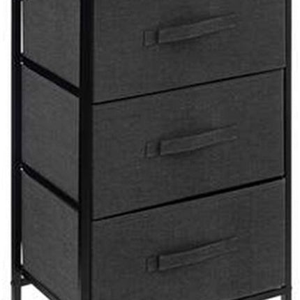 5Five Tissa stalen opbergmeubel met 3 laden - 45x30x73cm - Antraciet