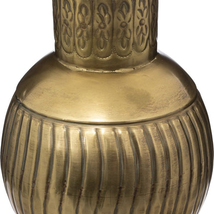 Atmosphera Bloemenvaas 1001 nacht stijl - metaal - 31 x 22 cm - goud