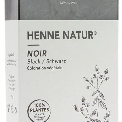 Henne Natur Black 100% Plantaardige Henna Haarverf Zonder PPD, PTD, Ammonia, Ammoniak, Peroxide, Waterstofperoxide etc. 90g