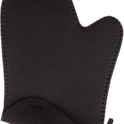 Secret de Gourmet Neopreen ovenwant - ovenhandschoen - zwart - 17 x 27 cm - Pannenlap - Keukenhandschoen
