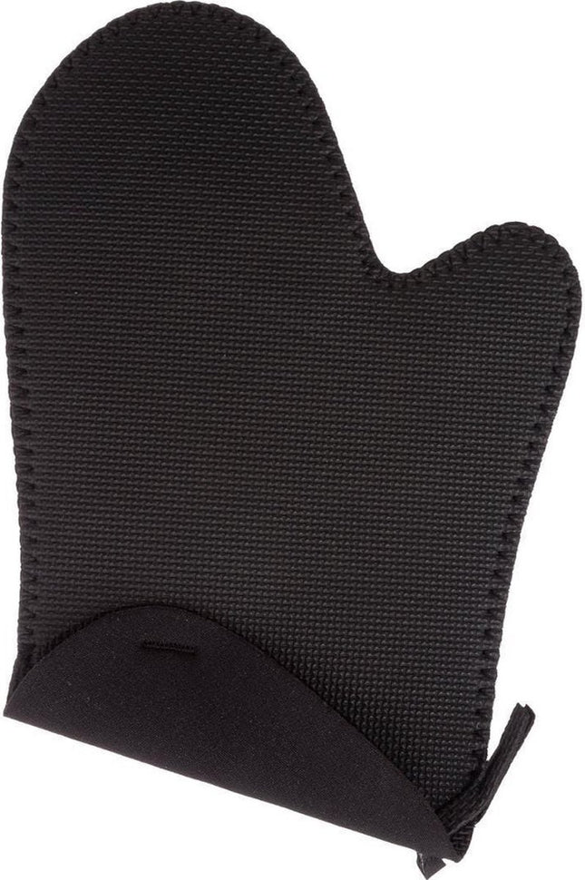 Secret de Gourmet Neopreen ovenwant - ovenhandschoen - zwart - 17 x 27 cm - Pannenlap - Keukenhandschoen