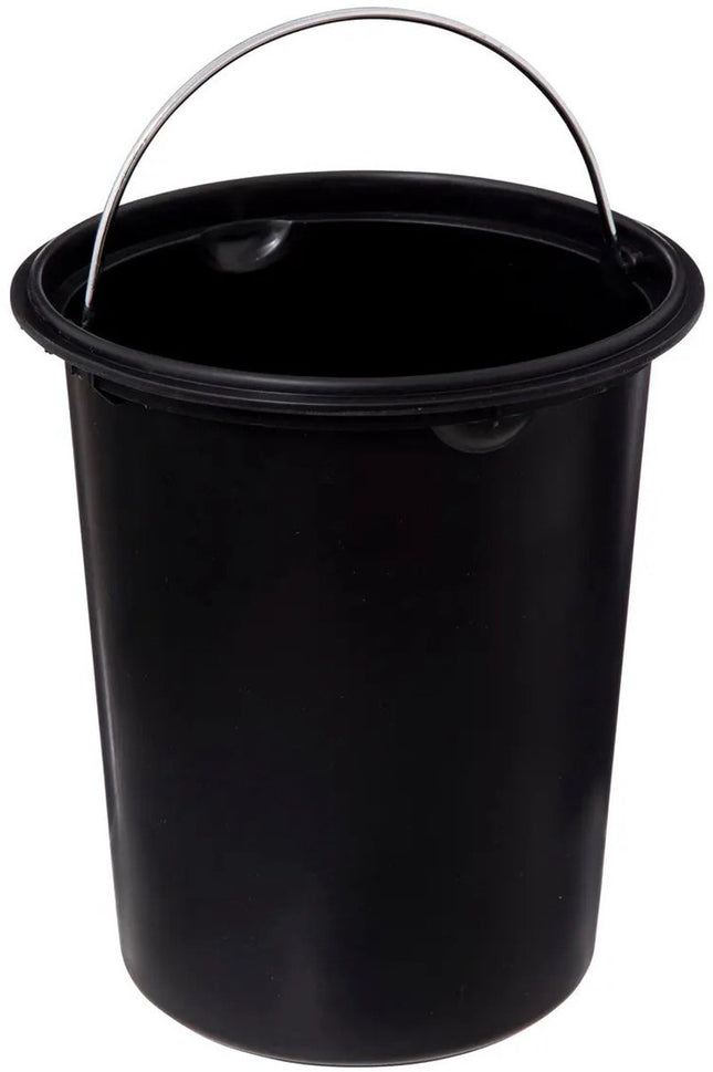 5Five Pedaalemmer Mystic - wit/grijs - 3 liter - metaal - 17 x 23 cm - voor toilet/badkamer - soft-close