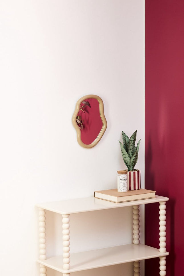 Atmosphera Kunstplant Sansevieria Chéri met keramische pot - Ø12xH38cm - Rood