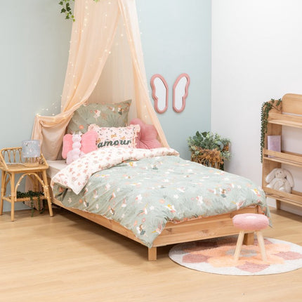 Atmosphera Kids Dekbedovertrek set met 1 kussensloop 140x200cm/65x65cm - Fee