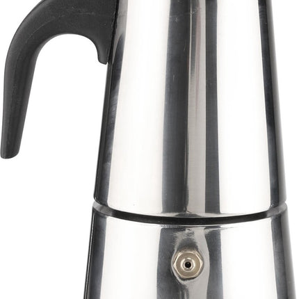 HI RVS Koffiemaker - Sspresso percolator - Voor 2 kopjes - Zilver