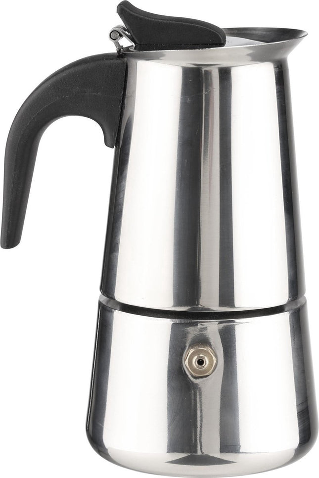 HI RVS Koffiemaker - Sspresso percolator - Voor 2 kopjes - Zilver