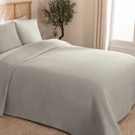 Dolce Sprei 260 x 240 cm Beige - Luxe Beddengoed Set Met 2 Kussenslopen - Zacht Polyester Materiaal - Eenvoudig Te Onderhouden - Royale Afmeting Voor TweePersoonsbed