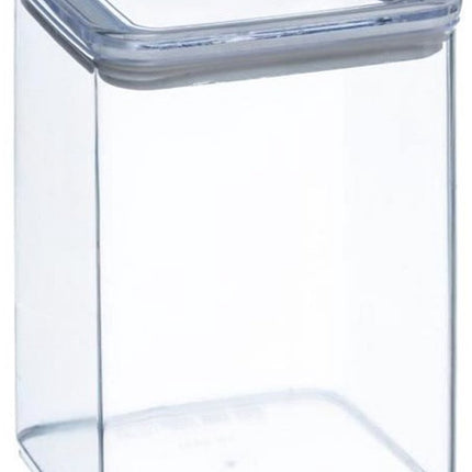 5Five Voorraadpot - keuken/voedsel - kunststof - 500 ml - luchtdichte deksel - transparant - 10 x 10 x 7 cm