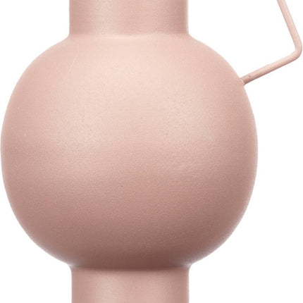 Vaas van metaal in pastelkleur, H. 23 cm