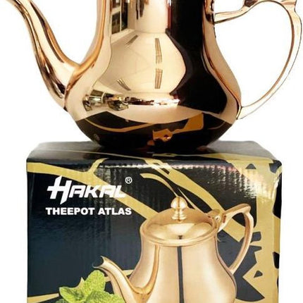 Marokkaanse theepot roestvrij staal - rose goud 1.8 liter