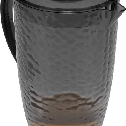 5Five Sapkan/schenkkan karaf met deksel - 2 liter/2000 ml - antraciet - kunststof - 20 x 24 cm
