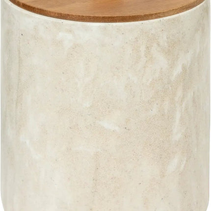 5Five Como Afvalemmer met deksel - Marmereffect - 5L - Beige