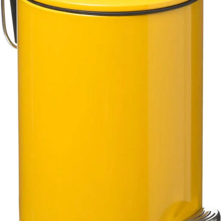 5Five Afvalemmer Stijlvol & Compact - Softclose - 3L - Mosterd Geel
