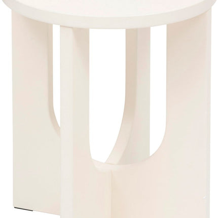 Atmosphera Bijzettafel Bloom - Ø40xH51cm - Ivoor