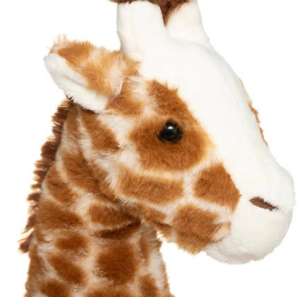 Atmosphera Knuffeldier Giraffe Carmen - zachte pluche stof - wilde dieren knuffels - bruin - 32 cm