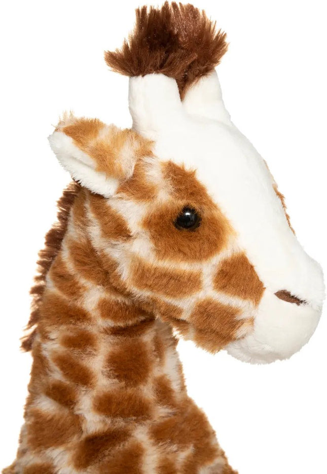 Atmosphera Knuffeldier Giraffe Carmen - zachte pluche stof - wilde dieren knuffels - bruin - 32 cm
