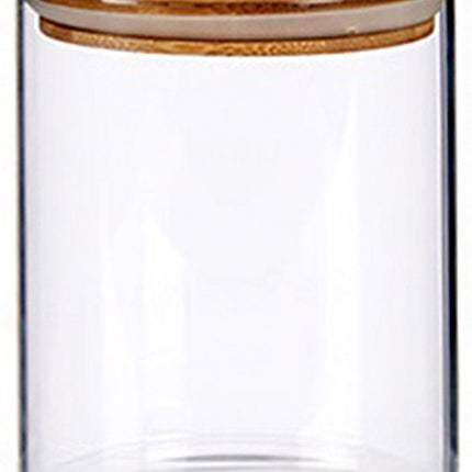 Glazen luxe keuken voorraadpot/voorraadbus 870 ml- Voorraadbussen met luchtdichte deksel - Afmeting: 10 x 12.5 cm