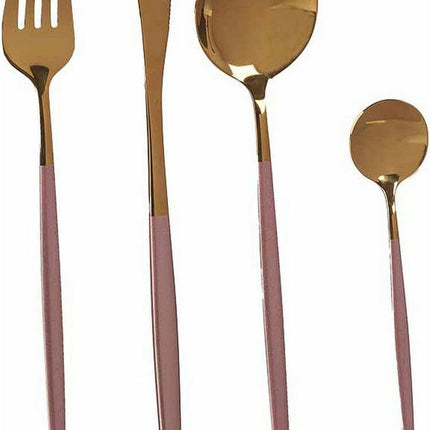 Bestekset Roze Gouden Roestvrij staal (8 pcs)