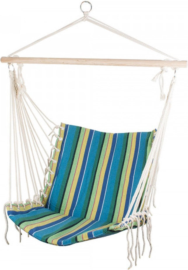 Braziliaanse hangmat hangende fauteuil - Schommelstoel - Bohemien - Beach vices - Binnen/Buiten - Rugleuning: 53cm x 62cm