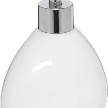 5Five Zeeppompje/zeepdispenser van keramiek - wit - 300 ml