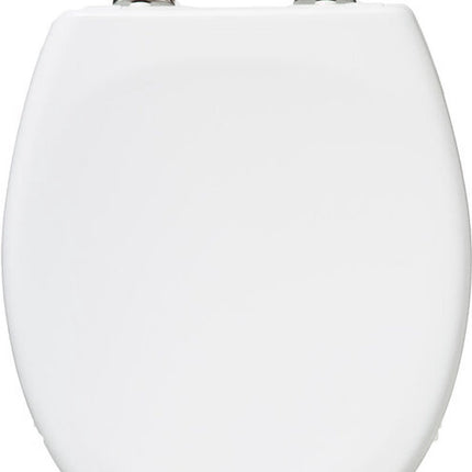 Duroplast wc bril RVS wit