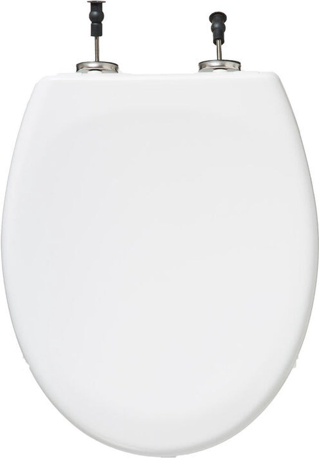 Duroplast wc bril RVS wit