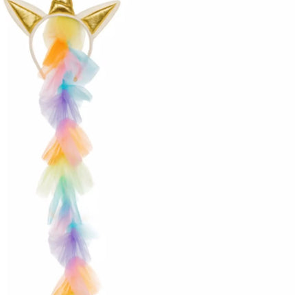 Kruzzel Unicorn / eenhoornkostuum 122‑128 cm – jurk, vleugels & hoofdband