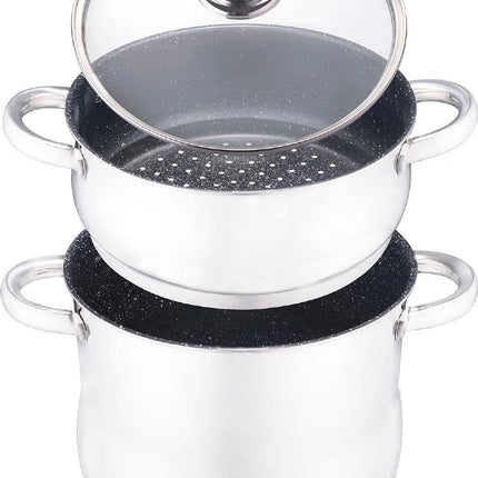 Royal Swiss - Couscous Pan - Couscous Maker - Stoompan RVS - 8 Liter