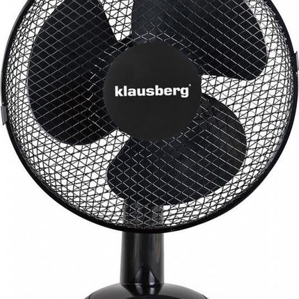 Klausberg 7474 - tafelventilator - zwart - 30 cm - 40W