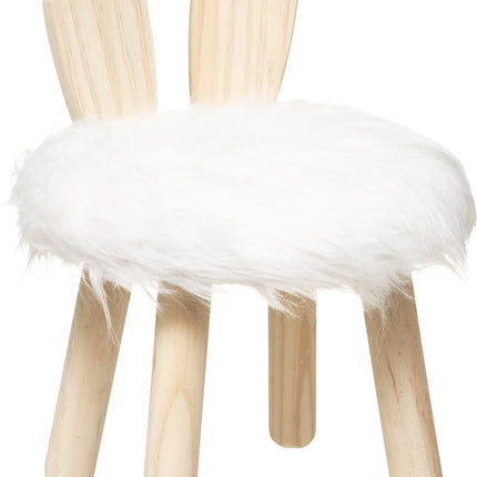Atmosphera Kids Kinderkrukje Konijn - Kruk - Kinderstoeltje - Dia 27 cm H38 cm