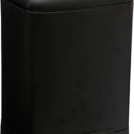 5Five Prullenbak/pedaalemmer - zwart - metaal - 6 liter - 23 x 22 x 32 cm - toilet/badkamer