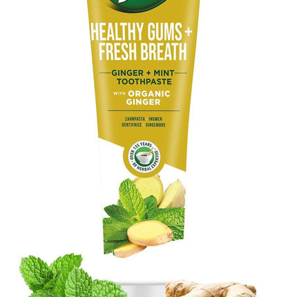 Tandpasta met gember en munt, Dabur, vegan, 100 ml