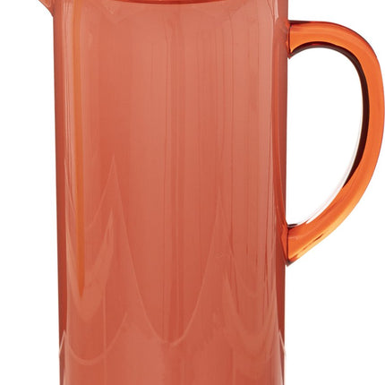5Five Sapkan/schenkkan karaf - rood - met deksel - 1950 ml - kunststof - Limonade/water