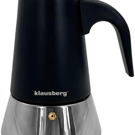 Klausberg Espressokoffiezetapparaat KB-7847 – 12 Kopjes – RVS – Geschikt voor Inductie - Espresso Maker - 600ml - Percolator