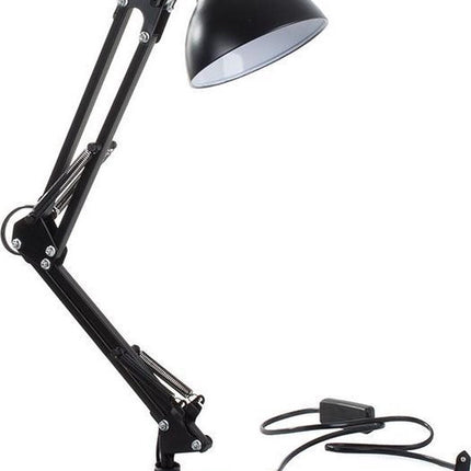 Klassieke Bureaulamp - Verstelbaar - Led - met Schakelaar - 40W - Zwart