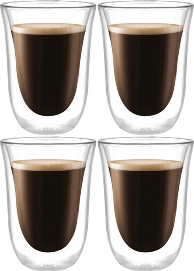 4 stuks Dubbelwandige Glazen - 270 ml - Koffieglazen - Theeglas - Cappuccino Glazen - Latte Macchiato Glazen
