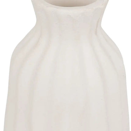Atmosphera Bloemenvaas Antique Roman - creme wit - keramiek - D13 x H30 cm - stelen en boeketten