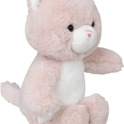 Atmosphera Knuffeldier Kat/poes Kitty - zachte pluche stof - katten knuffels - roze - 28 cm