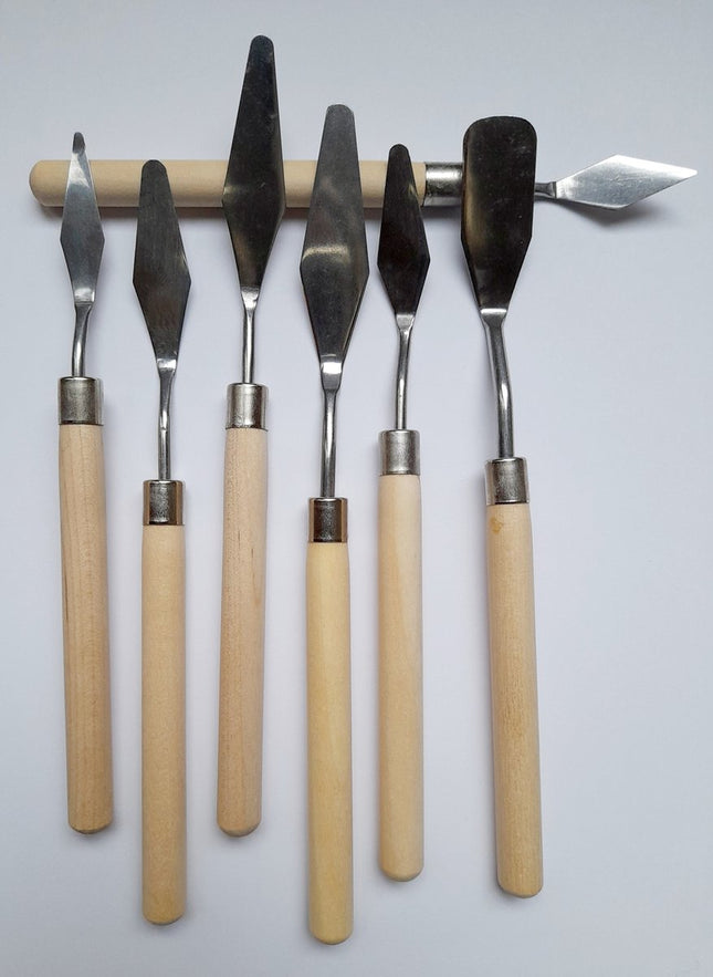 Schilderpaletmessen - 7 stuks - paletmes - schilders messen - spatels - modelleren - verf mes - verf spatel