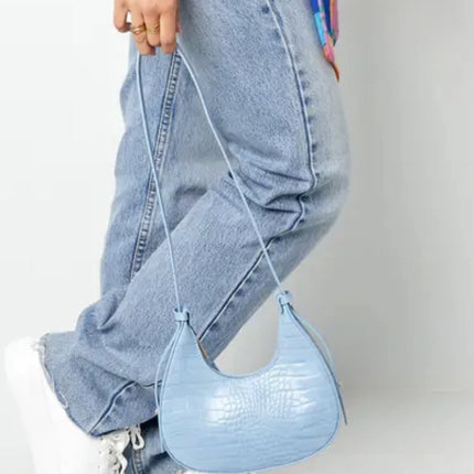 Handbag imitation leather with print