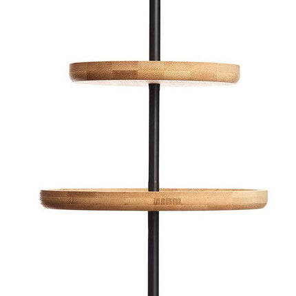 Kinvara Design Serveerplank 3 laags - D25 cm - bamboe/metaal - kaasplankje - etagiere - tapas plateau - dienblad