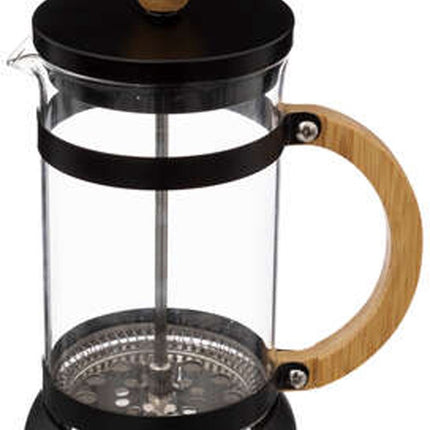 5Five Cafetiere French Press koffiezetter - koffiemaker pers - 600 ml - glas/rvs - Koffiezetapparaat voor verse koffie - 14 x 10 x 19 cm