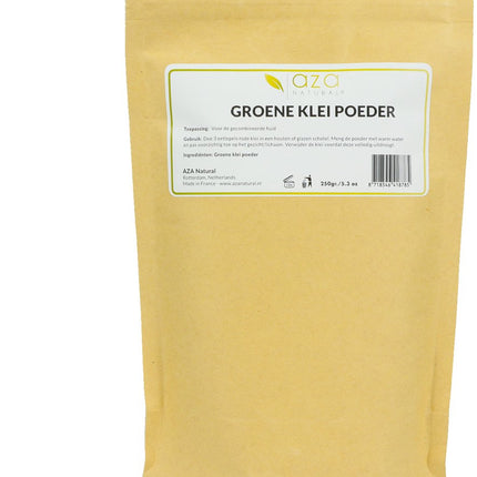Aza Natural - Groene klei poeder - gezichtsmasker met een zuiverende werking