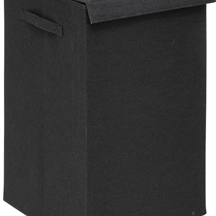 5Five Eureka sorteer wasmand - 74 liter - beige - 37 x 37 x 60 cm - MDF/Polyester stof - met afsluitklep