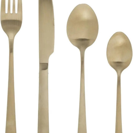 Secret de Gourmet Bestekset Green Harmony - 24-delig - RVS - goud